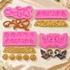 DIY Estilo Europeo Retro Amor Flor Vid Relieve Paso Seco Decoración Borde Pastel Herramientas de Arcilla Molde de Goteo para Hornear