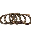 Pulseira de Placa de Agarwood Amarelo com um Cheiro Fresco de Mel, Acessório DIY para Artesanato, Pulseira com Contas Espaçadoras, Pingente de Corda Trançada