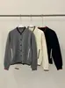 Cardigan de Lã Tricotado Estilo Novo Colégio Retrô para Mulheres, Jaqueta Baseball Color Block Solta para Mulheres, Outono e Inverno