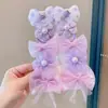 Nuevos Accesorios para el Cabello para Niños y Niñas Set de Ligas para el Cabello y Pasadores Estilo Coreano Ligas para el Cabello de Tela Ligas para el Cabello Lindo de Princesa