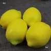 Fruta Limón Plástico Espuma Ponderado Fruta Falsa Bloque Modelo Decoración de Gabinete Rodaja de Limón Adorno de Utilería