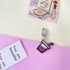Chaveiro de Urso Coração Girly Japonês e Coreano Celeb da Internet Coelho Desenho Animado Fofo Pingente de Bolsa Pingente de Conjunto de Fones de Ouvido Simples