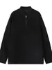 Sudadera blanca versátil de corte holgado con estampado floral moderno para hombre, chaqueta gris de peso pesado estilo americano con cremallera para medio otoño para adolescentes