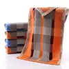 Toallas Absorbentes de Algodón al por Mayor del Fabricante, Stock de Regalo de Cuadros Oscuros Engrosados, Proveedor Mayorista, Toallas Faciales de Cuadros Súper Gruesas