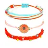 Amazon AliExpress Nuevo Pulsera Tejida con Cera Bohemia Conjunto de Moda para Mujer Ola Tobillera