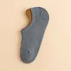 Meias Invisíveis de Novo Estilo para Verão Femininas, Meias Soquete Antiderrapantes de Cor Sólida, Meias Sociais, Meias de Algodão, Absorventes de Suor e Resistentes a Odores Meias Zhuji