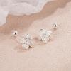 Brincos de Laço Estilo Coreano Moda Feminina Nicho Doces Brincos de Flor Mori 2024 Novo