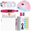 Arte de Unhas Amazon Mais Vendido Conjunto de Ferramentas para Manicure Lâmpada para Nail Art Broca Lixa de Unha Caneta para Pintar Conjunto de Manicure