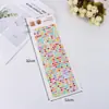 Adesivos DIY de Céu Estrelado Coloridos Grandes Transfronteiriços, Adesivos de Pedras Preciosas, Adesivos de Recompensa de Coração, Adesivos de Diamante para Rosto de Cristal