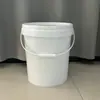Barril Redondo de 25 Litros com Tampa de Rosca/Embalagem com Trava na Tampa Barril Químico de Grau Alimentício Pó Cola Plástico de 25kg