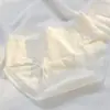 Calcinhas de algodão puro antibacteriano 10A para meninas com entrepernas estendida e jacquard de morango, cuecas respiráveis de cintura média que modelam o quadril para estudantes