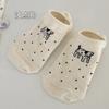 Calcetines de barco calcetines cortos para mujer boca baja verano antideslizantes con bordado calcetines de algodón para mujer primavera y otoño nuevas explosiones invisibles