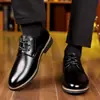 Zapatos de cuero para hombre de gran tamaño transfronterizos para uso formal de negocios, piel de vaca genuina suave, suela blanda, casual, trabajo, boda, zapatos de cuero para novio