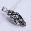 Collar de animal dominante europeo y americano transfronterizo colgante de pájaro Fundición acero inoxidable punk colgante de calavera de búho artículo