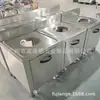 Reciclaje de residuos de cocina mesa de recolección de residuos de acero inoxidable mesa de recolección de residuos de alimentos mesa de recolección de cáscaras Escuela fábrica cadena de catering cocina restaurante