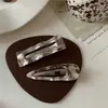 Pasador de Metal Geométrico de Diseño Nicho Estilo Ins Coreano, Pinza para Flequillo, Pinza Lateral, Accesorio para el Cabello Retro de Alta Gama