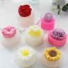 Flor de Rosa de Austin Brote de Peonía Jazmín Margarita Pequeña Clavel Vela de Aromaterapia Molde de Silicona de Yeso DIY