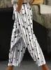Primavera Verano 2026 Ropa de Mujer Transfronteriza Amazon AliExpress Moda Europea Americana Estampado Digital Pantalones Casuales Rectos para Mujer