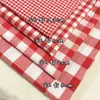 Tela de algodón tela de cuadros de algodón tela para ropa cuadros de algodón negro blanco rojo blanco cuadros pequeños tela para vestido de camisa transfronterizo envío directo caliente