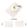 Ventas Directas de Fábrica Manteles Individuales de Tela y Cuero Manteles para Restaurante Hotel Comida Occidental Manteles Cuadrados Impermeables y a Prueba de Aceite Manteles Individuales Aislantes