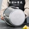 Cubo para Sopa de Acero Inoxidable 304 Engrosado Tambor de Aceite Doméstico con Tapa Cubo de Almacenamiento de Tambor de Aceite con Cubo Multipropósito Portátil de Acero Inoxidable