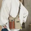 Bolsa para botella de agua de deportes al aire libre transfronteriza, ligera y elegante, bolso de hombro con bloques de color, bolso cruzado casual multifuncional para teléfono de senderismo