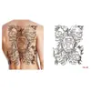 Tatuaje Temporal de Hierbas para Mitad de Espalda Pegatina Dragón Geisha Chhao Yun Pegatina de Tatuaje para Espalda Pegatina de Tatuaje Semi-Permanente de Jugo para Espalda