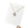 Collar de plata de ley s925 para mujer, elegante collar de cadena de clavícula con colgante de circonita en forma de corazón de alta calidad.