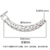Plata Pura 999 Tubo Curvo Martillado Estilo Antiguo 3D Medio Pulsera Accesorios para Joyería de Plata DIY