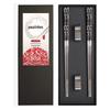 Todos os pauzinhos quadrados de aço inoxidável 304 Flower Vine dois pares de cinco pares de pauzinhos suporte louça caixa de presente presente conjunto LOGO