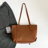 2026 Nova Bolsa de Mão Casual Simples Bolsa Tote Grande Capacidade Retrô para o Trabalho Bolsa de Ombro Único Bolsa de Axila Bolsa Feminina