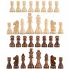 Venta Directa de Fábrica Piezas de Ajedrez de Madera Madera Maciza Ajedrez 3D Set Completo Accesorios para Juegos de Mesa de Madera 1 2 3 pulgadas
