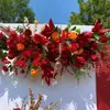 Arreglos Florales de Piso Estilo Chino para Bodas, Decoraciones con Flores de Seda, Decoración de Escenario T, Arte Floral para Bodas