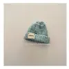 Sombrero de Lana Simple Estilo Coreano para Niños Otoño Invierno Nuevo Holgado Perezoso Cálido Tejido Apilado Piel de Melón Moda