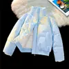 Jaqueta Curta de Algodão Estilo Retrô Americano para Homens, Casaco de Inverno com Gola Alta, Marca Trendy com Sensação de Luxo, Jaqueta Puffer Aconchegante Cleanfit