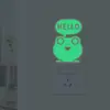 Novos adesivos personalizados YG61 luminosos HELLO sapo três cores interruptor adesivos casa decoração de parede adesivos de parede