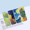 Conjunto de Marcadores Magnéticos 4 Pinturas Famosas Criativas Monet Van Gogh Arte Retrô Clipes de Página de Arte