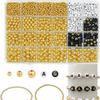 Nuezas Piezas de Arcilla Suave de Tono Dorado de Venta Caliente Transfronteriza Juego de 24 Rejillas Accesorios CCB para Joyería DIY Perlas Cuentas Hechas a Mano