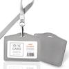 Porta Credencial de Piel Genuina, Credencial de Trabajo, Porta Credencial de Empleado Personalizado, Credencial de Trabajo, Lanyard para Credencial de Trabajo Personalizado, Credencial, Porta Marca de Fábrica