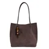 Bolsa Tote de Gran Capacidad Estilo Perezoso Color Sólido 2026 Otoño Nuevo Estilo Coreano Personalidad para el Trabajo y el Viaje de Commute de Mano al Hombro