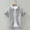 Camisa de Manga Corta Estampada Tie-Dye Estilo Japonés para Hombre, Tendencia de Verano Holgada Casual Juvenil de Alta Gama Elegante