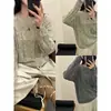 Tejido de Mohair Coreano para Mujer 2025 Primavera y Otoño Nuevo Estilo Tops de Moda Aspecto Holgado Adelgazante Prendas de Punto Exteriores