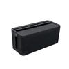 Caja de Almacenamiento de Plástico con Tapa Organizador de Escritorio para Cables de Datos de Carga Ocultos Teléfono Móvil Computadora Tableta Regleta