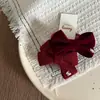 Grampo de cabelo infantil com laço de strass de temperamento simples, grampo de cabelo, grampo de cabelo, clipe lateral, elástico