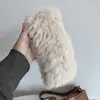 Diadema de pelo de conejo real para mujer, celebridad de internet, felpa, gorro de piel vacío en la parte superior, retro, ala ancha, cálida, diadema peluda, cinta para el pelo, accesorio para la cabeza