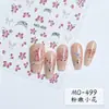 Populares Calcomanías para Uñas Estilo Chino de Porcelana Azul y Blanca con Mariposa de Lámina Dorada y Diseño en Degradado Azul