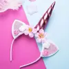 Diadema de Unicornio Diadema de Dibujos Animados para Niños Halloween Princesa Fiesta de Cumpleaños Accesorios para el Cabello Venta al por Mayor