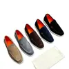 Zapatos populares de cuero mate sin cordones de importación, forro STN naranja brillante, puntera cuadrada simple, suela suave para el uso diario en el trabajo, zapatos planos para hombre