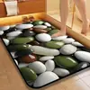 Alfombrilla de baño tridimensional transfronteriza, alfombrilla antideslizante, alfombrilla de suelo de diatomeas tipo guijarro, alfombrilla de pie de secado rápido y absorbente para la entrada del baño