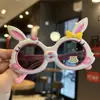 Gafas de Sol Polarizadas para Niños de Silicona con Orejas de Conejo Lindas Gafas de Sol para Niños Princesa Gafas Dulces para Paseo de Primavera Lindas